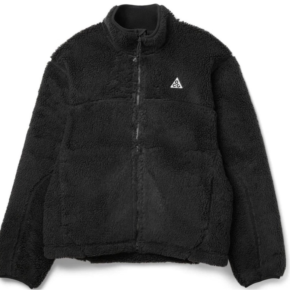 Nike ACG Canwell Glacier Therma-FIT ADV Black Fleece Jacket Size Medium NWT